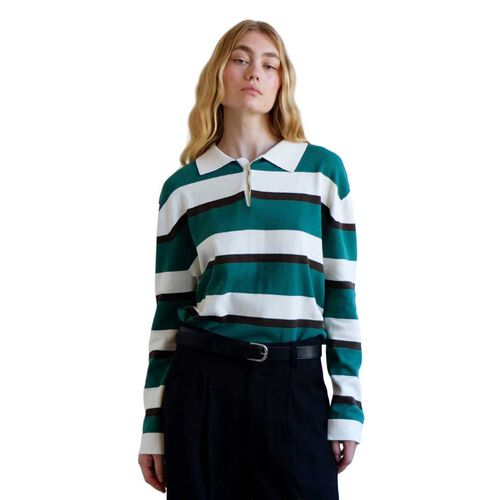 COMMONPLACE ESSENTIALS Prep Stripe Polo